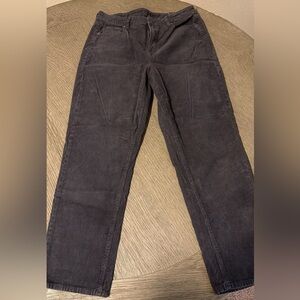AE NWOT Charcoal Corduroy Mom fit